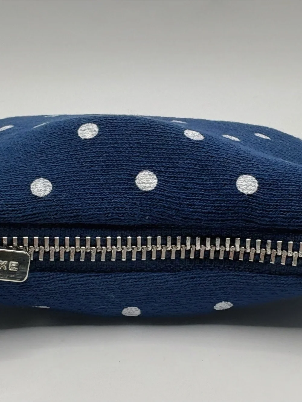 Brand New Parke Black Polka Dot Claw Clip w/ Zippered Pouch